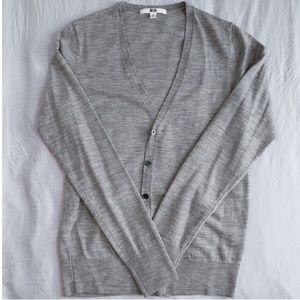 Gray Uniqlo cardigan